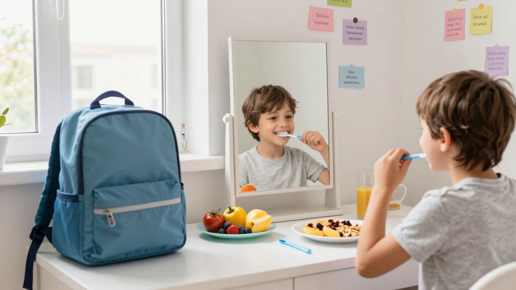 morning routine rewards reinforce autonomy