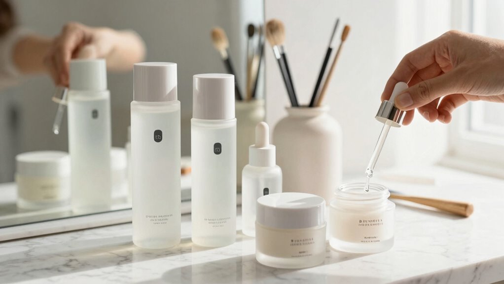 morning skincare layering cleanse serums moisturize sunscreen