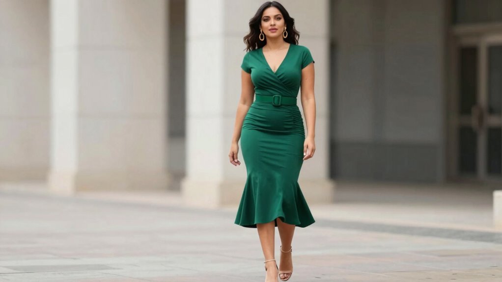 outfits highlight flattering curves