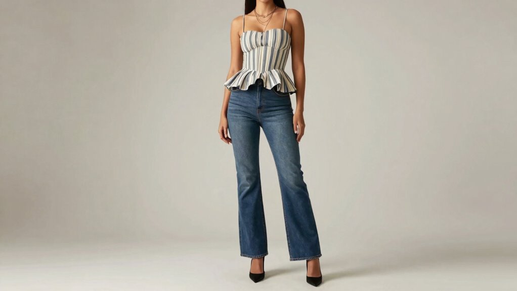 rectangle body shape straight athletic minimal waist