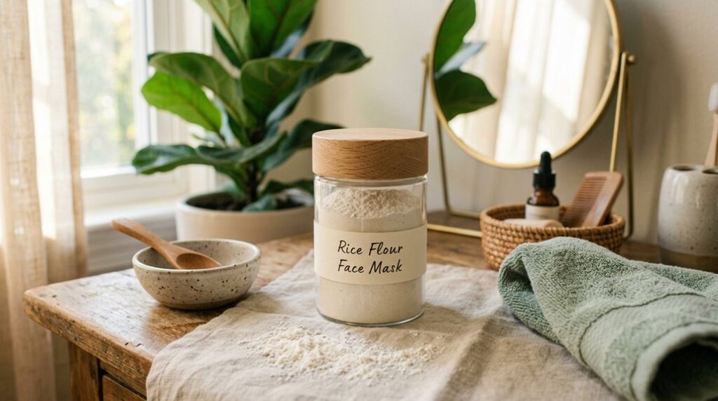rice flour face masks for glow