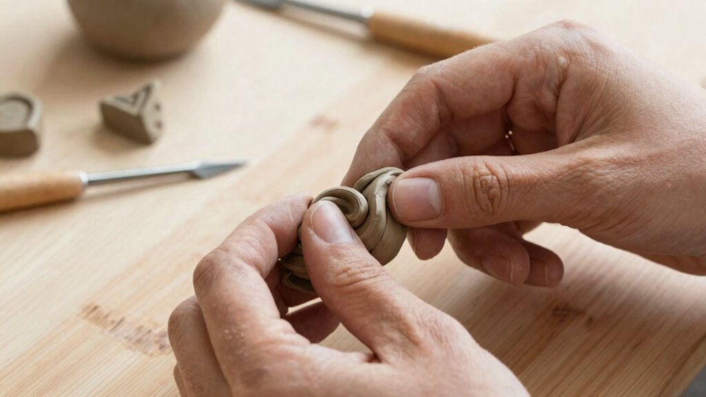 shaping texturing joining clay techniques