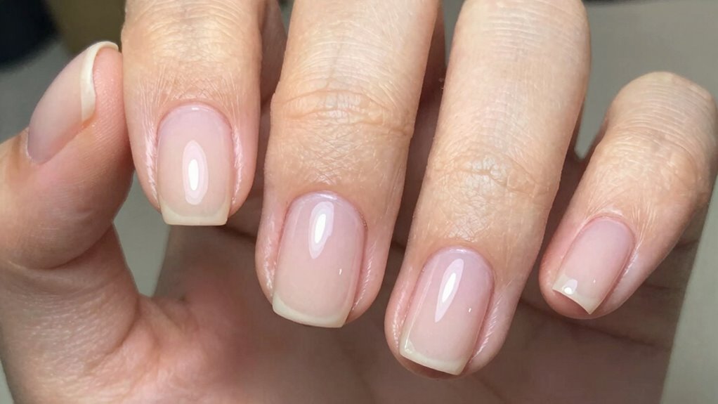 short natural low maintenance nails