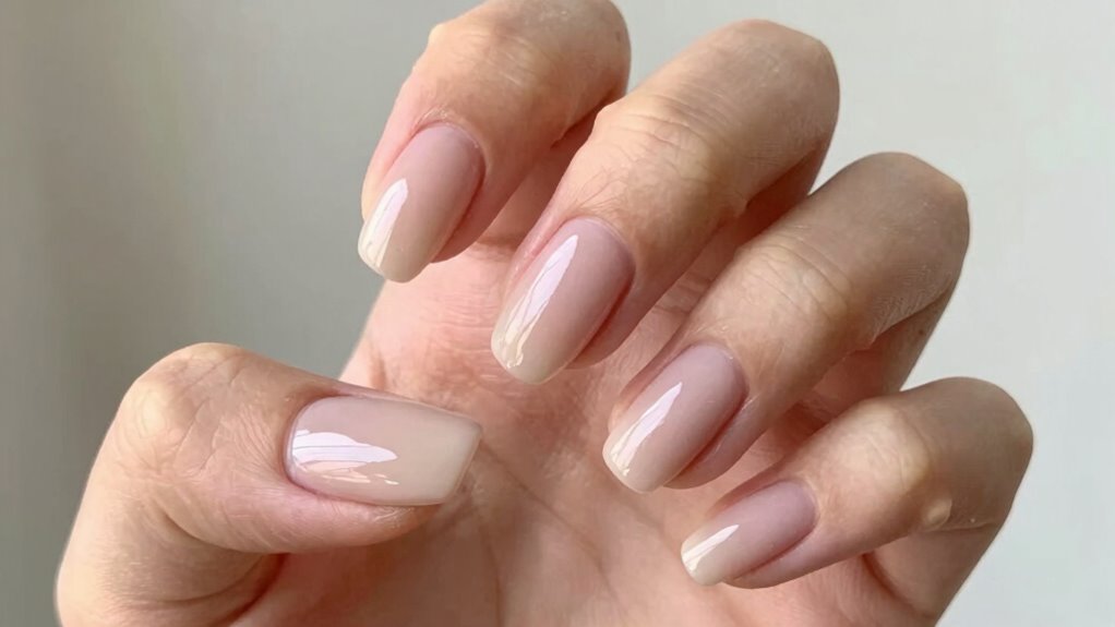 simple glossy nail upkeep routine