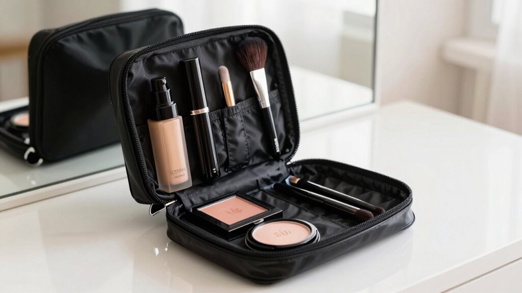 slim multitasking travel makeup kit