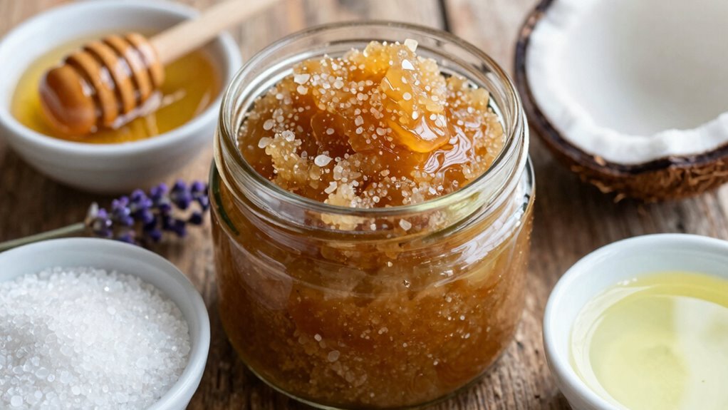 sugar oil additives nourishing scrub