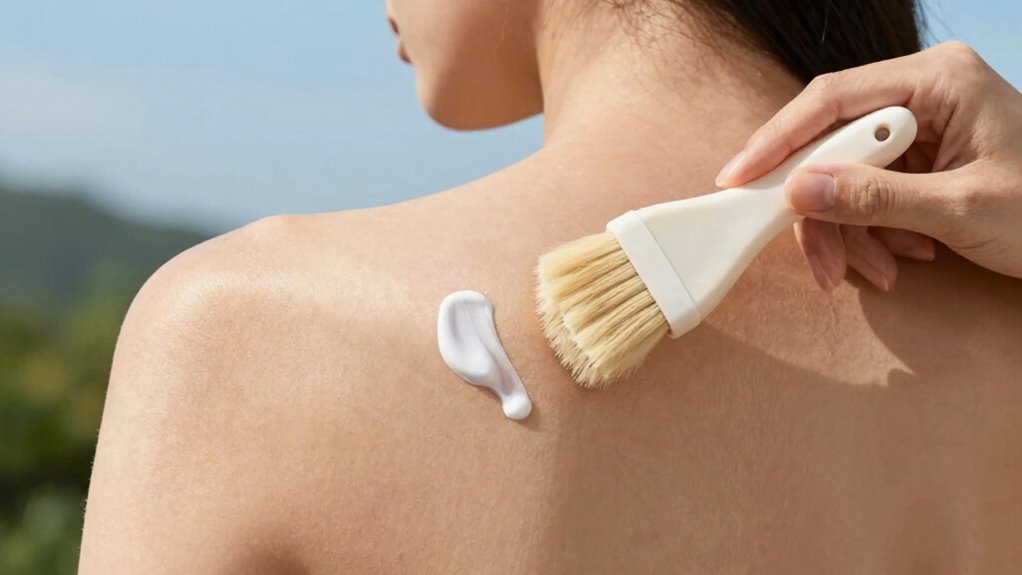 sunscreen tips for hard to reach areas