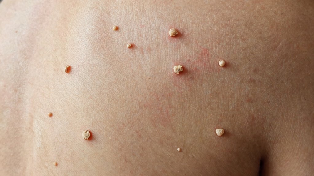 tiny red brown bumps on arms thighs