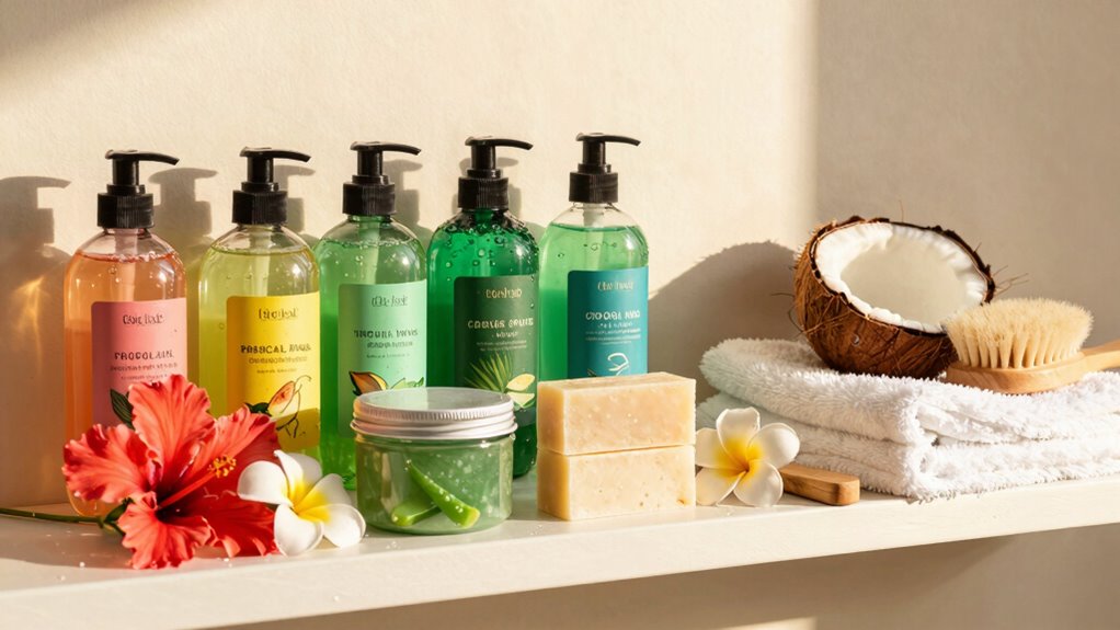 tropical skin cleansers for moisture