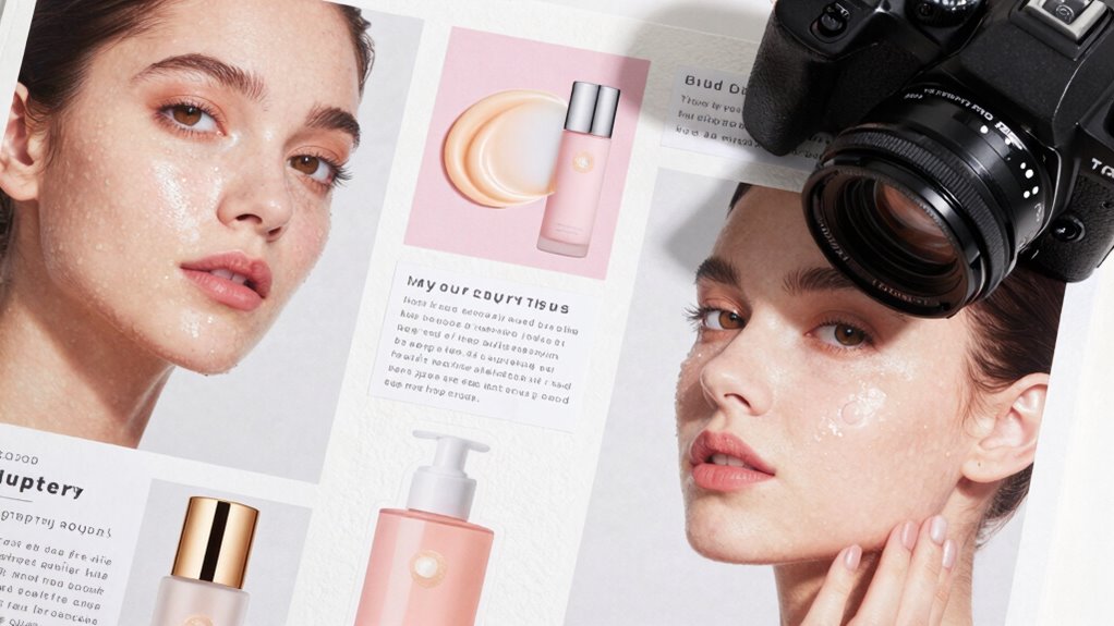 updating vision board monthly for skincare goals