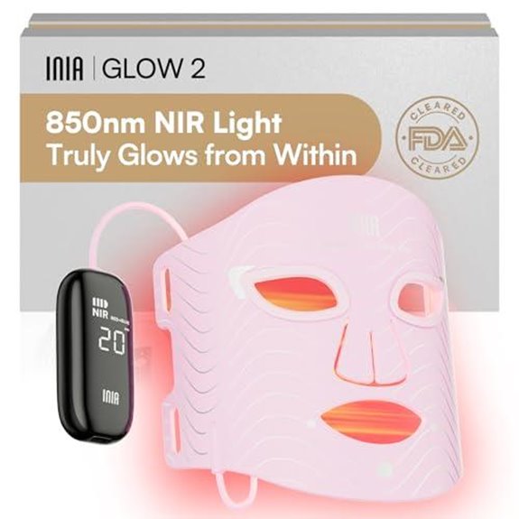inia red light therapy mask